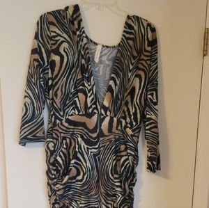 Beautiful animal print plus size maxi dress